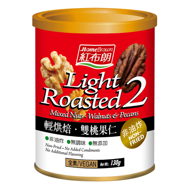 紅布朗輕烘焙雙桃果仁130g