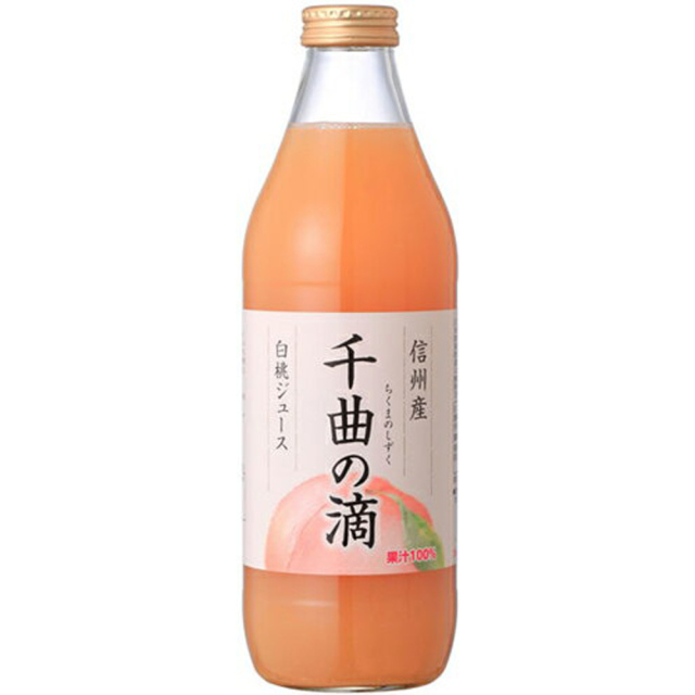 壽高原信州千曲之滴白桃果汁1L