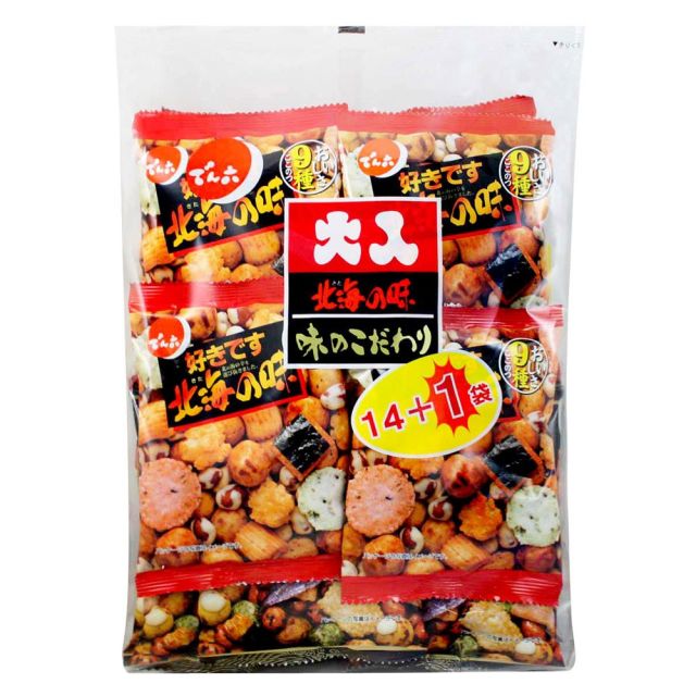 ●【超市TOP30熱銷推薦】天六二色綜合豆菓子14袋341.6g
