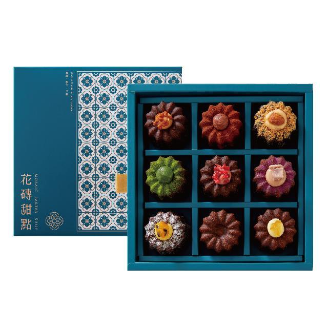 【端午禮品手冊】花磚甜點 綜合九宮格可麗露禮盒