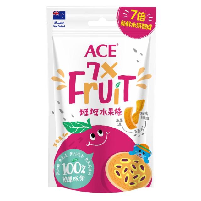【超市點點好物】ACE斑斑水果條 百香果+奇亞籽90g