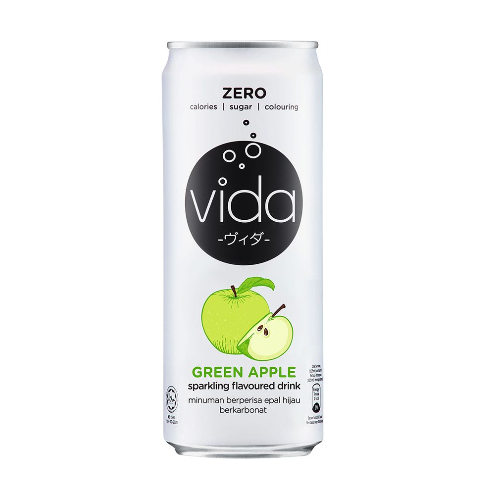Vida氣泡飲青蘋果味 325ml