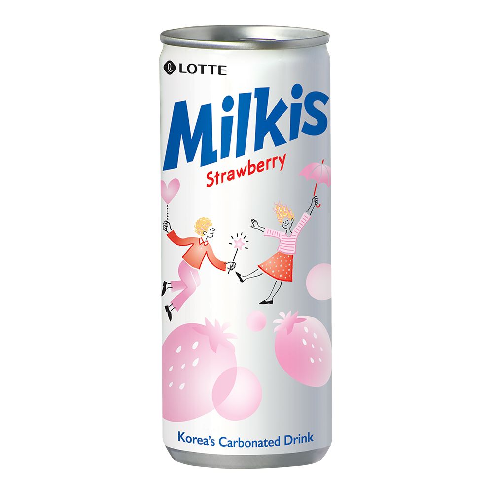 樂天草莓優格風味碳酸飲250ml