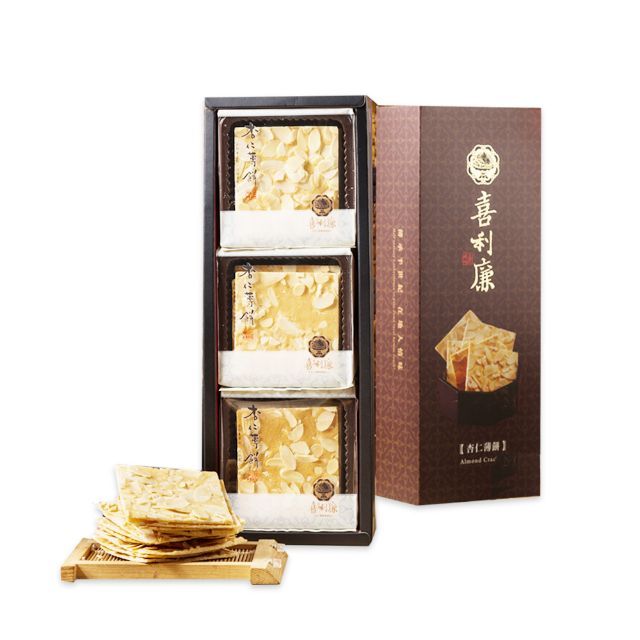 喜利廉 經典杏仁薄餅禮盒 3入