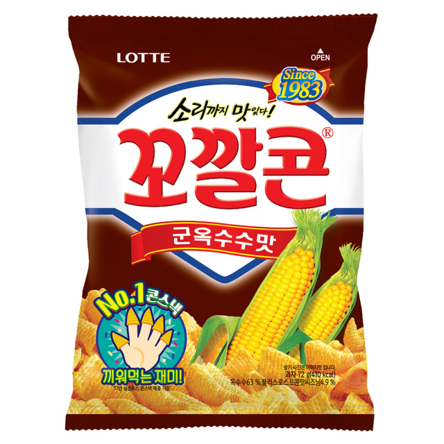 【環球系列-韓國週】樂天烤玉米味烤玉米脆餅72g