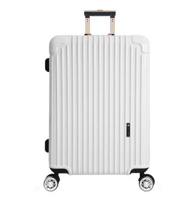 【有點好好生活】希梵繽紛馬卡龍系列-鋁框旅行箱行李箱 24吋白