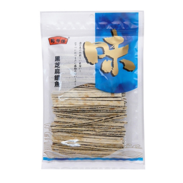 ●【超市TOP30熱銷推薦】鶴壽庭鱈魚風味黑芝麻夾心絲100g