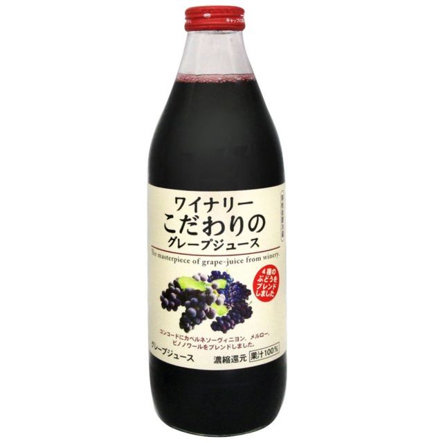 【美麗市場箱購精選】ALPS阿爾卑斯紅葡萄果汁1L*6入