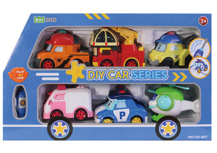 【來點生活居家力】救援小英雄拼裝車6款套組