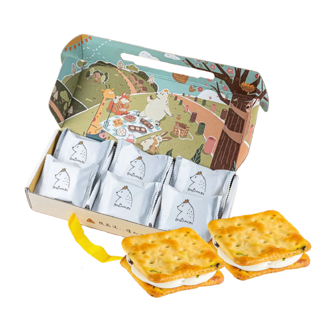 熊后 牛奶莓莓香蔥酥打牛軋餅12入