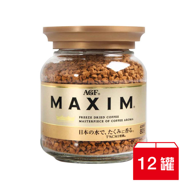 【一鍵到府】AGF箴言金咖啡80g＊12