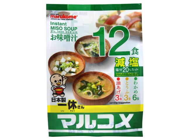 ●【超市TOP30熱銷推薦】丸米料亭之味味噌湯(減鹽)12食