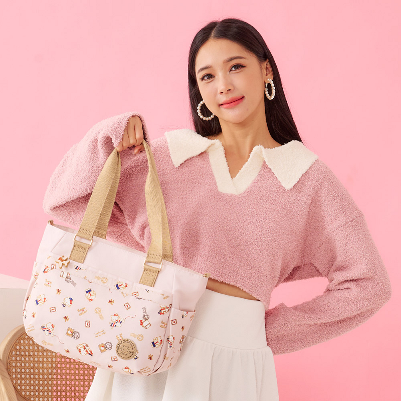 【kiki STUDIO】飛航凱蒂-兩用托特包-米