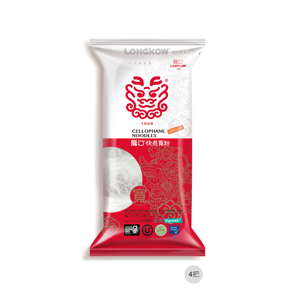 龍口快煮型寬粉4把