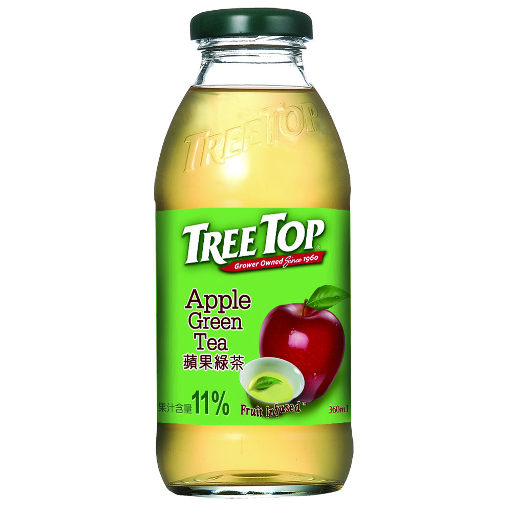 樹頂蘋果綠茶360ml