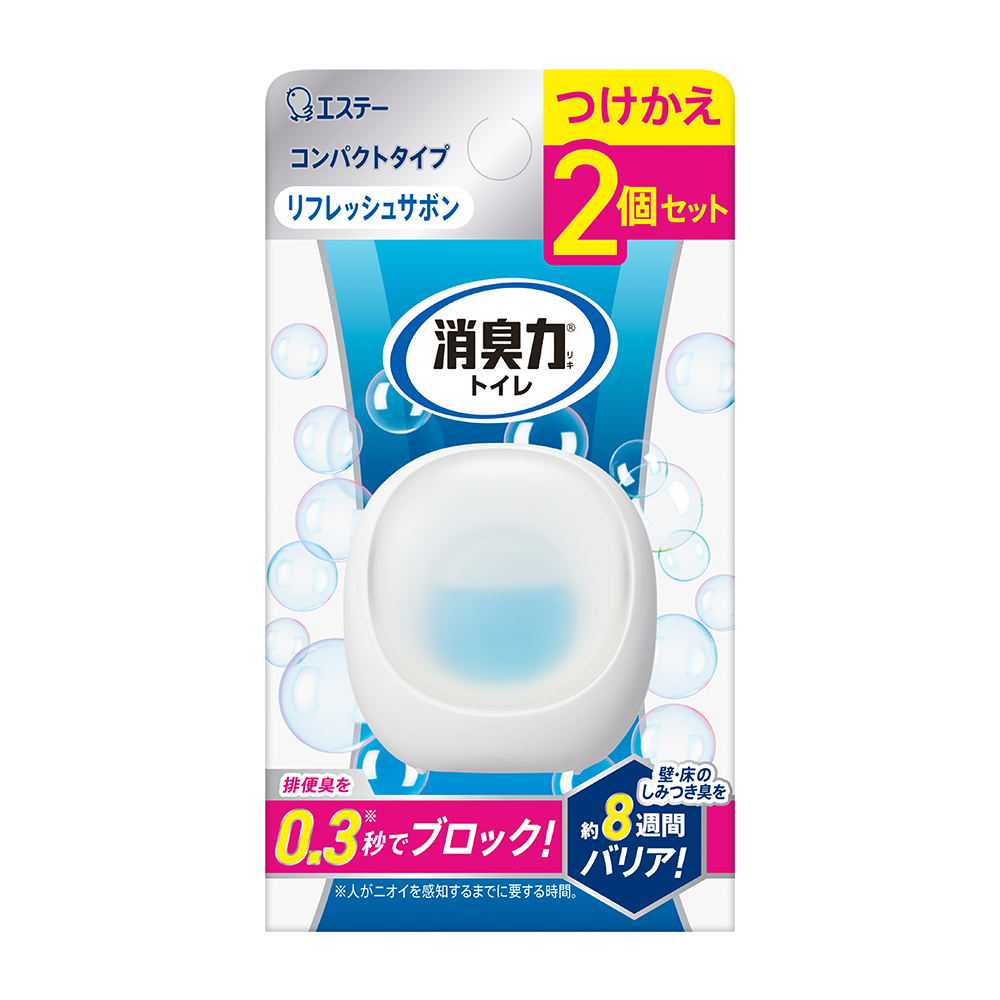 ST雞仔牌浴廁2Way持久消臭力補充劑-清新皂香6mlx2入