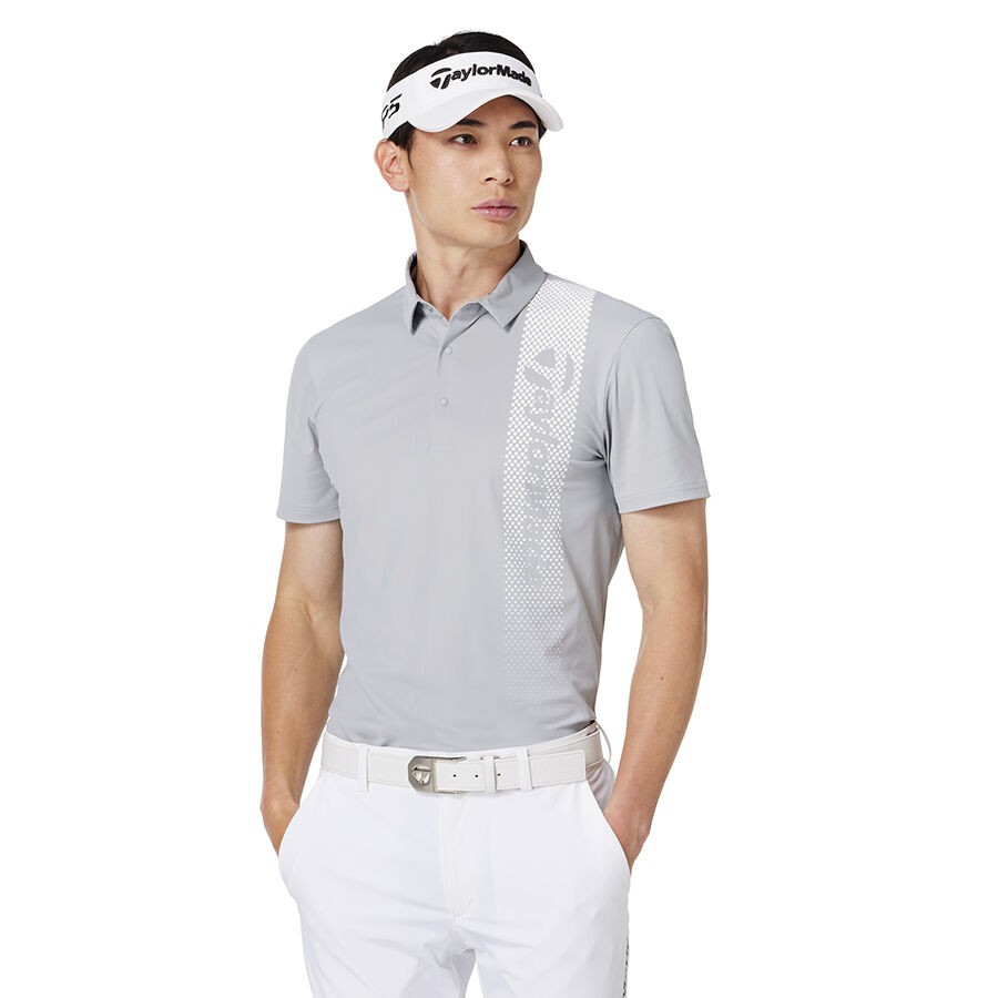 TaylorMade-TOUR-漸層色塊短袖POLO衫-灰-XL