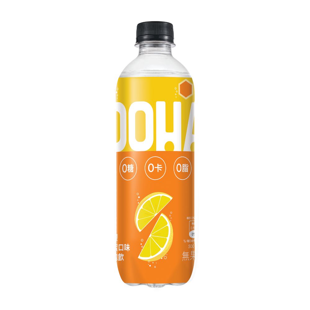 OOHA檸檬蜂蜜口味氣泡飲500ml