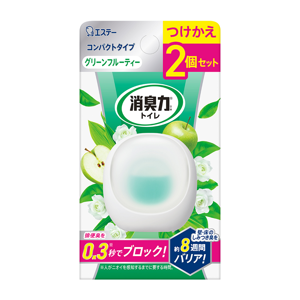 ST雞仔牌浴廁2Way持久消臭力補充劑-清綠果香6mlx2入