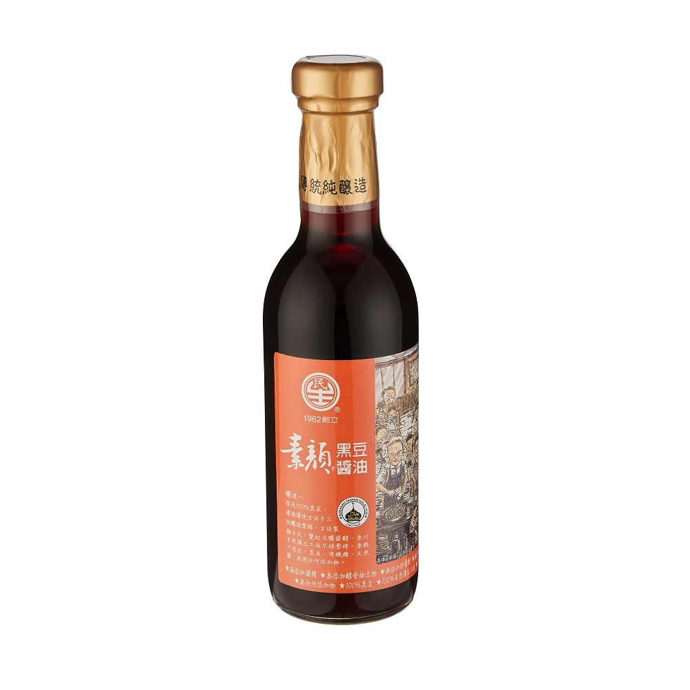 民生素顏黑豆醬油300ml