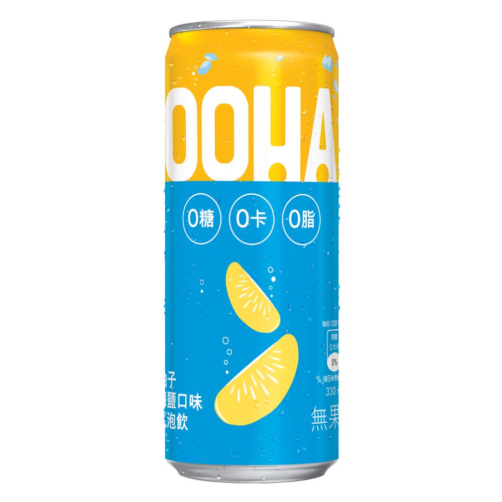 OOHA柚子海鹽氣泡飲330ml