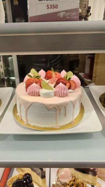【來點甜的 超人氣可頌】天使蛋糕(6吋)香草戚風蛋糕+草莓格斯夾層