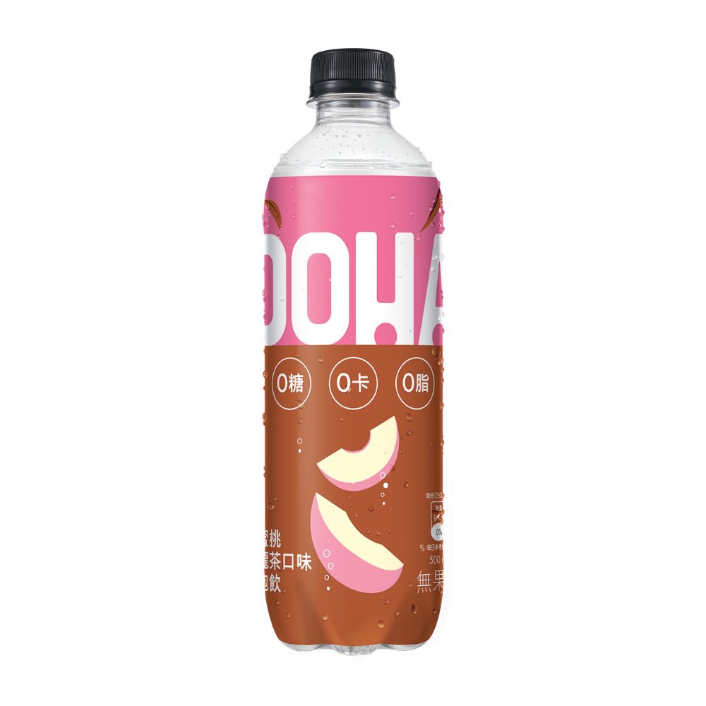 OOHA水蜜桃烏龍茶氣泡飲500ml