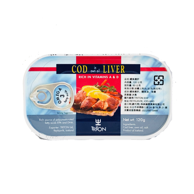 【超市】冰島鱈魚肝(藍鐵罐)120g
