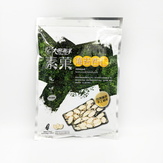 【超市點點好物】鶴壽庭素果海苔杏仁酥40g